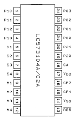 LC573102A Datasheet PDF SANYO -> Panasonic