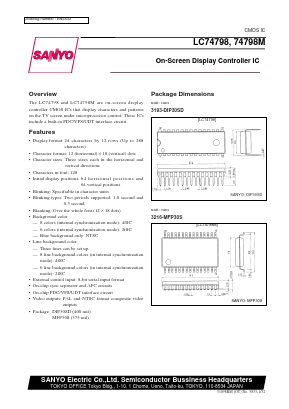 LC74798M Datasheet PDF SANYO -> Panasonic