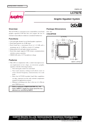 LC7527 Datasheet PDF SANYO -> Panasonic