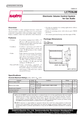 LC7538JM Datasheet PDF SANYO -> Panasonic