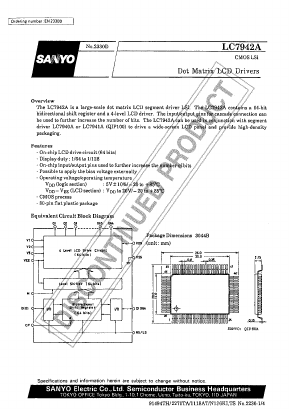 LC7942A Datasheet PDF SANYO -> Panasonic