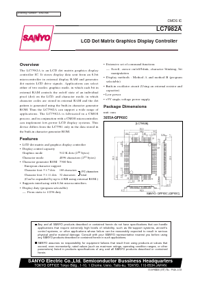 LC7982A Datasheet PDF SANYO -> Panasonic