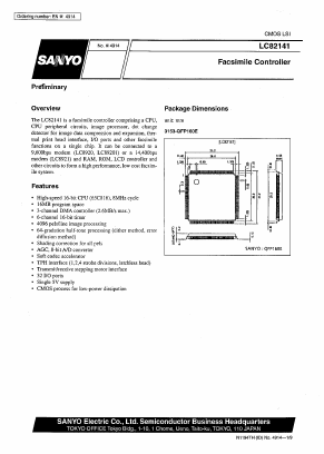 LC82141 Datasheet PDF SANYO -> Panasonic