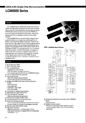 LC866420A Datasheet PDF SANYO -> Panasonic