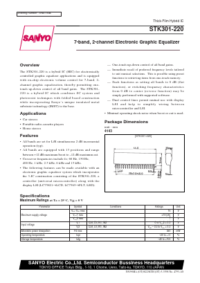 STK301-220 Datasheet PDF SANYO -> Panasonic