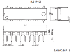 LB1740 Datasheet PDF SANYO -> Panasonic
