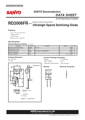 RD2006FR Datasheet PDF SANYO -> Panasonic
