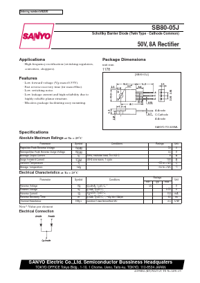 SB80-05J Datasheet PDF SANYO -> Panasonic