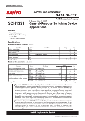 SCH1331 Datasheet PDF SANYO -> Panasonic