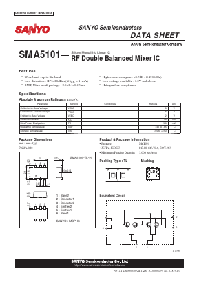 SMA5101 Datasheet PDF SANYO -> Panasonic