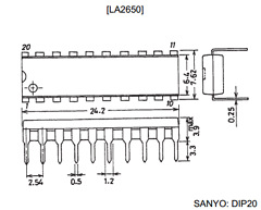LA2650 Datasheet PDF SANYO -> Panasonic