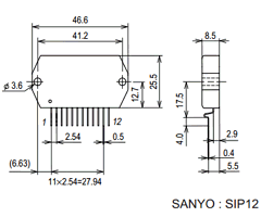 STK404-050S Datasheet PDF SANYO -> Panasonic