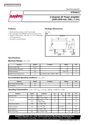 STK-441 Datasheet PDF SANYO -> Panasonic