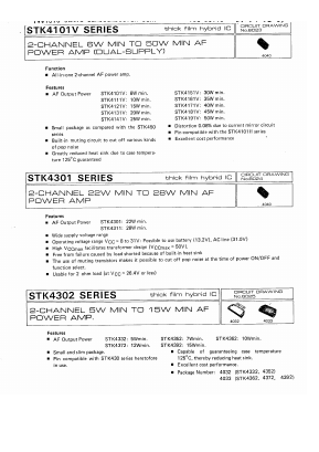 STK4151V Datasheet PDF SANYO -> Panasonic
