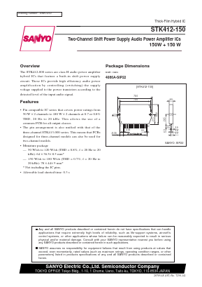STK412020 Datasheet PDF SANYO -> Panasonic