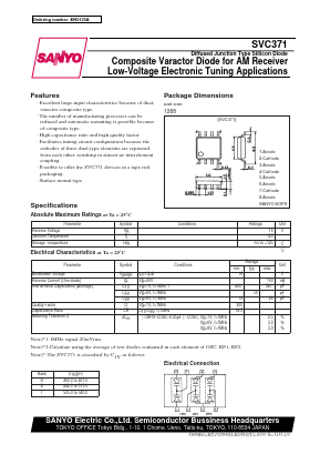 SVC371 Datasheet PDF SANYO -> Panasonic