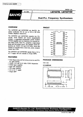 LM7007HM Datasheet PDF SANYO -> Panasonic