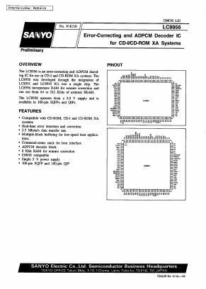 LC8956 Datasheet PDF SANYO -> Panasonic