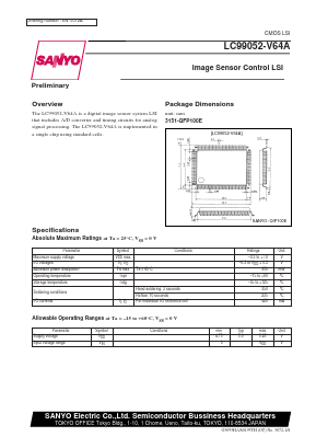 LC99052-V64A Datasheet PDF SANYO -> Panasonic
