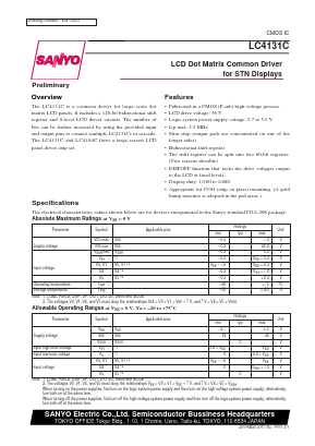 LC4131C Datasheet PDF SANYO -> Panasonic