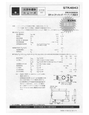 STK4843 Datasheet PDF SANYO -> Panasonic
