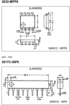 LA6462M Datasheet PDF SANYO -> Panasonic