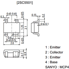 2SC5501 Datasheet PDF SANYO -> Panasonic
