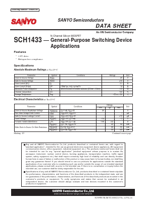 SCH1433 Datasheet PDF SANYO -> Panasonic