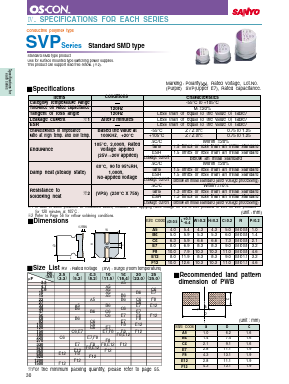 2R5SVP680M Datasheet PDF SANYO -> Panasonic