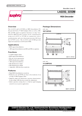 LA2232M Datasheet PDF SANYO -> Panasonic