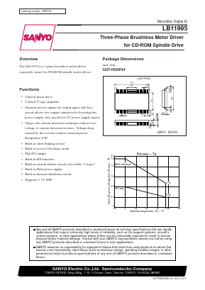 LB11995 Datasheet PDF SANYO -> Panasonic