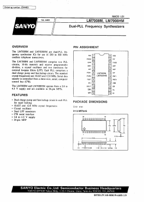 LM7008HM Datasheet PDF SANYO -> Panasonic