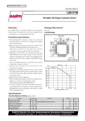 LB8107M Datasheet PDF SANYO -> Panasonic