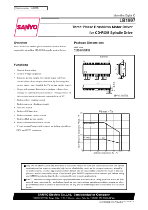 LB1997 Datasheet PDF SANYO -> Panasonic