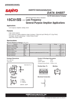 15C01SS Datasheet PDF SANYO -> Panasonic