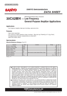 30C02MH Datasheet PDF SANYO -> Panasonic