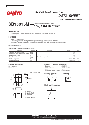 SB10015M Datasheet PDF SANYO -> Panasonic