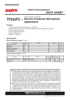 TF202FC Datasheet PDF SANYO -> Panasonic