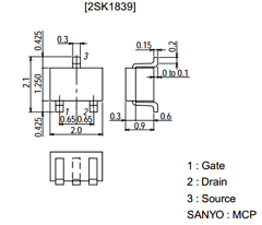 2SK536 Datasheet PDF SANYO -> Panasonic