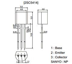 2SC5414 Datasheet PDF SANYO -> Panasonic