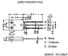 2SD1722 Datasheet PDF SANYO -> Panasonic