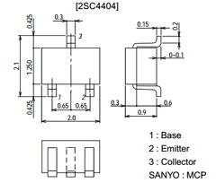 2SC4404 Datasheet PDF SANYO -> Panasonic