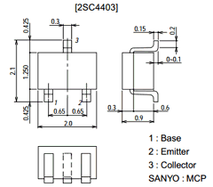 2SC4403 Datasheet PDF SANYO -> Panasonic