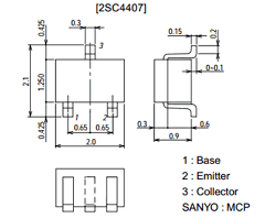 2SC4407 Datasheet PDF SANYO -> Panasonic