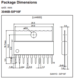 LA4600 Datasheet PDF SANYO -> Panasonic