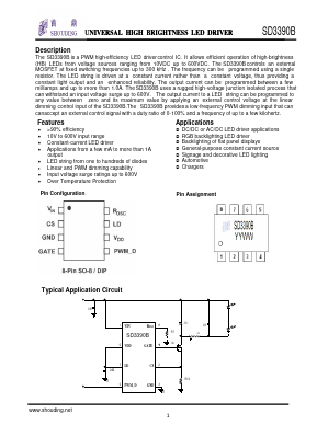 SD3390B Datasheet PDF SHOUDING Shouding Semiconductor