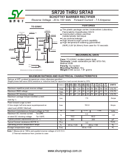 SR740 Datasheet PDF Shunye Enterprise