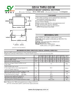 GS1G Datasheet PDF Shunye Enterprise