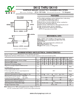 SK14 Datasheet PDF Shunye Enterprise