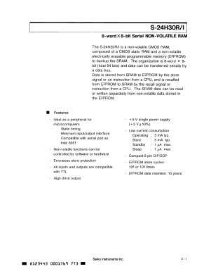 S-24H30 Datasheet PDF Seiko Instruments Inc
